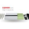 12000mAh Dual USB with LED Power Bank