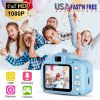 iMounTEK Kids Digital Camera w/ 2.0creen 12MP 1080P FHD Video Camera 4X Digital Zoom Games 32GB Card Supported Shockproof Child Camcorder for 3-10