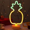 LED Neon Lights Decorative Lamps Neon Signs with Holder Base Night Lights for Home Decor Party Supplies 11 Shape Optional