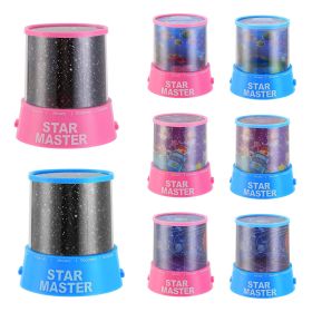 Kids Starry Sky Projector Lamp Cordless Battery-Powered LED Night Light Colorful Decoration Holiday Lights (Option: StarLightBoxPink)