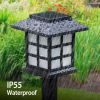 4Pcs Solar Pathway Lights Outdoor Garden Solar Lights Waterproof Landscape Solar Lawn Lamps For Yard Driveway Walkway Patio