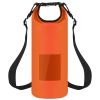 Floating Waterproof Dry Bag Floating Dry Sacks with Observable Window 20L Roll Top Lightweight Dry Storage Bag for Kayaking Rafting Boating Swimming C