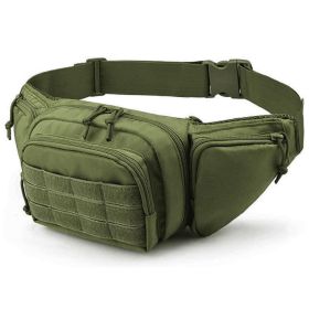 Tactical Fanny Pack For Men Concealed Carry Bag Military Waist Bag Traveling Waist Pouch with Adjustable Strap Quick Release for Camping Hiking (Option: HolsterPackArmyGreen)