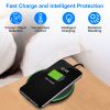 Qi Fast Wireless Charger 10W Charging Pads Station For Samsung Galaxy S10/S9 Galaxy Note 8/ Fast Aluminum Alloy Charge Mat for iPhone XS/ XR/Max