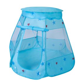 Kids Pop Up Game Tent Prince Princess Toddler Play Tent Indoor Outdoor Castle Game Play Tent Birthday Gift For Kids (Option: GamePlayTentBlue)