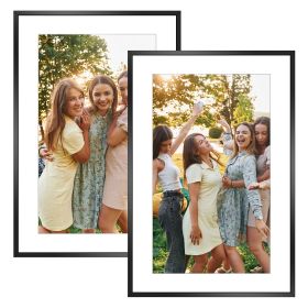 2 Packs 16x24in Picture Frames Wall Gallery Photo Frame Wall Mounted Poster Display Frame  for Horizontal Vertical Wall Mounted (Option: 2PcsPictureFrameBlack)