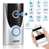 WiFi Video Doorbell Wireless Door Bell 720P HD WiFi Security Camera w/ Two-way Talk PIR Motion Detection IR Night Vision Home Security Camcorder Offic