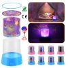 Kids Starry Sky Projector Lamp Cordless Battery-Powered LED Night Light Colorful Decoration Holiday Lights