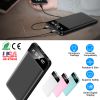 10000mAh Power Bank Portable Ultra Slim Charger External Battery Pack with 2 USB Output Ports Charging Cable LED Flashlight Compatible with IOSPhone 1