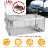 1Pc Rat Trap Cage Humane Live Rodent Trap Cage Galvanized Iron Mice Mouse Control Bait Catch with Detachable U Shaped Rod