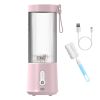 450ML/15.2OZ Portable Fruit Blender with 6 Blades Rechargeable Juice Cup for Shakes Smoothies Juice Personal Mini Fruit Mixer for Outdoor Gym Office