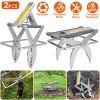 2PCS Easy Setup Mole Scissor Traps Outdoor Reusable Mole Rodent Control Trap Solid Metal Material For Lawn Garden Yard