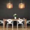 Crystal Pendant Lampshade Modern Chandelier Style Height Adjustable Ceiling Light Shade