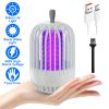 900V High Voltage Cordless Indoor Bug Zapper Type C Rechargeable Mosquito Lamp Trap Portable Electric Mosquito Killer with Hanging Strap Night Light f