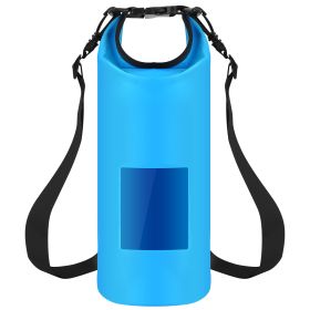 Floating Waterproof Dry Bag Floating Dry Sacks with Observable Window 20L Roll Top Lightweight Dry Storage Bag for Kayaking Rafting Boating Swimming C (Option: FloatingBag20LBlue)