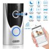 WiFi Video Doorbell Wireless Door Bell 720P HD WiFi Security Camera w/ Two-way Talk PIR Motion Detection IR Night Vision Home Security Camcorder Offic