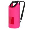 Floating Waterproof Dry Bag Floating Dry Sacks with Observable Window 20L Roll Top Lightweight Dry Storage Bag for Kayaking Rafting Boating Swimming C