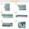 60" x 78" Waterproof Picnic Blanket Handy Mat with Strap Foldable Camping Rug for Camping Hiking Grass Travelling