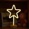 LED Neon Lights Decorative Lamps Neon Signs with Holder Base Night Lights for Home Decor Party Supplies 11 Shape Optional