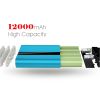 12000mAh Dual USB with LED Power Bank