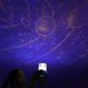 Kids Universe Projector Lamp Cordless Battery-Powered LED Night Light Colorful Decoration Holiday Lights