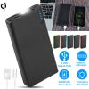 20000mAh Phone Power Bank 4-Port Multi USB External Battery Pack Portable Tablet PC Mobile Phone Charger W/ Power Display LED Flashlight