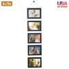 5x7IN Wall Hanging Picture Collage Frame 5-Opening Wall Decor Without Mat Rustic Style Wood Photo Frame Display