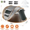 5-8 Person Pop Up Tent Automatic Setup Camping Tent Waterproof Instantåtup Tent with 4 Mosquito Net Windows Carrying Bag for Hiking Climbing Adventu