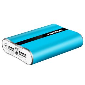12000mAh Portable Charger with Dual USB Ports 3.1A Output Power Bank Ultra-Compact External Battery Pack Fast Charging for IOS Phone Samsung Xiaomi ZT (Option: Gift12000mAHPBBlue)