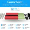 12000mAh Portable Charger with Dual USB Ports 3.1A Output Power Bank Ultra-Compact External Battery Pack Fast Charging for IOS Phone Samsung Xiaomi ZT