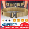Men Military Belt Adjustable Tactical Belt Combat Waistband w/Metal Buckle Nylon Training Belt
