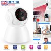1080P WiFi IP Camera Motion Detection IR Night Vision Camcorder Indoor Two-way Intercom 360overage Security Surveillance App Cloud Available for Ba