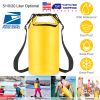 Waterproof Dry Bag Roll Top Dry Storage Backpack Keep Gear Dry w/ Detachable Shoulder Strap for Kayaking Rafting Boating Beach Swimming
