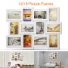 12/18 Pictures Frames Collage for Photos in 4" x 6" Glass Protection Display Wall Mounting Gallery Home Decor Kit