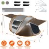 5-8 Person Pop Up Tent Automatic Setup Camping Tent Waterproof Instantåtup Tent with 4 Tent Poles 2 Mosquito Net Windows Carrying Bag for Hiking Cli
