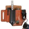 Multi-tool Sheath for Belt Leather EDC Pocket Organizer for Men EDC Leather Pouch Flashlight Sheath