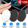Qi Fast Wireless Charger 10W Charging Pads Station For Samsung Galaxy S10/S9 Galaxy Note 8/ Fast Aluminum Alloy Charge Mat for iPhone XS/ XR/Max