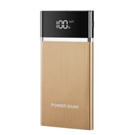 20800mAh Power Bank 76.96W External Battery Pack 3.1A Dual USB Charge Ports w/ LCD Display Flashlight Travel (Option: HugeCapPowerBankGLD)
