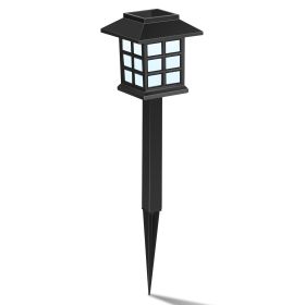 4Pcs Solar Pathway Lights Outdoor Garden Solar Lights Waterproof Landscape Solar Lawn Lamps For Yard Driveway Walkway Patio (Option: 4PcsFenceLightCold)