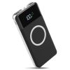 Qi Wireless Charging Station 10000mAh Power Bank Phone Tablet Charger w/ 4 Modes Flashlight For Travel Outdoor
