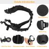 Tactical Shotgun Sling 2 Point Gun Sling Adjustable Shoulder Strap Rifle Shotgun Belts w/ 15-Shell Holders