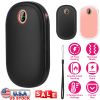 Rechargeable Hand Warmer Electric Hand Heater Portable Reusable Pocket Warmer Power Bank with Digital Display 2 Levels Double-sided Heating