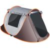 3-4 Person Pop Up Tent Automatic Setup Camping Tent Waterproof Instantåtup Tent with 2 Mosquito Net Windows Carrying Bag for Hiking Climbing Adventu