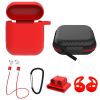 Silicone Case for Apple AirPod 1 2 AirPods Protective Cover Skin w/Strap Ear Hooks Watch Band Holder