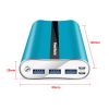 Portable Charger 20000mAh Power Bank Total 5.8A Output 3-USB Ports External
Battery Pack Portable Phone Charger for IOS Phone11/Pro/Max/8/X/XS iPad S