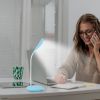 Dimmable LED Desk Light Table Beside Reading Lamp Touch Sensor USB Rechargeable Table Lamp Flexible Gooseneck Book Night Light