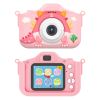 Dinosaur Kids Selfie Camera Cartoon Camera 48MP 1080P HD Digital Camera with Cartoon Case Card Reader 32G MMC Card for Boys Girls Aged 6+ Years Old