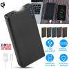 20000mAh Phone Power Bank 4-Port Multi USB External Battery Pack Portable Tablet PC Mobile Phone Charger W/ Power Display LED Flashlight