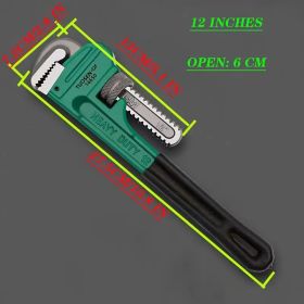 8/12/14/18 Inch Professional Multi-Size Pipe Wrench - Heavy Duty Plumbing Tool For Industrial Repair, Automotive & Home Use, Ergonomic Grip (size: 12 lnches)