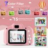 iMounTEK Kids Digital Camera w/ 2.0creen 12MP 1080P FHD Video Camera 4X Digital Zoom Games 32GB Card Supported Shockproof Child Camcorder for 3-10